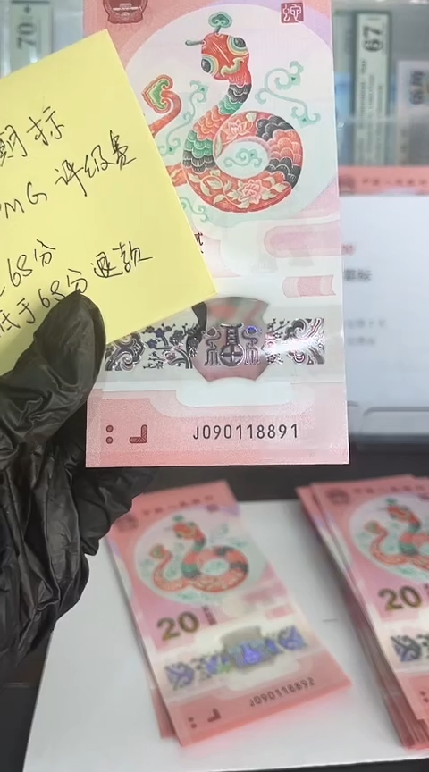 【闪购商品】塑料蛇钞包68分单张号码090118891