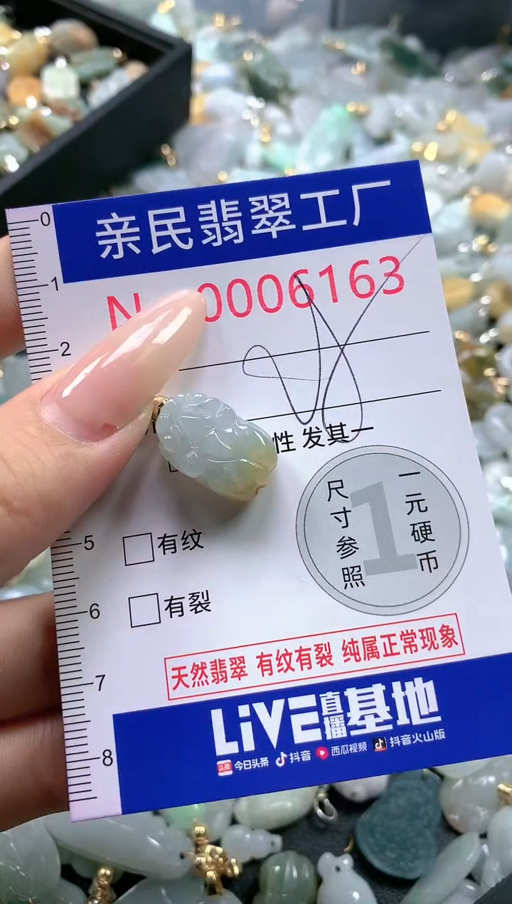 【闪购商品】翡翠吊坠(不含链)未镶嵌6163