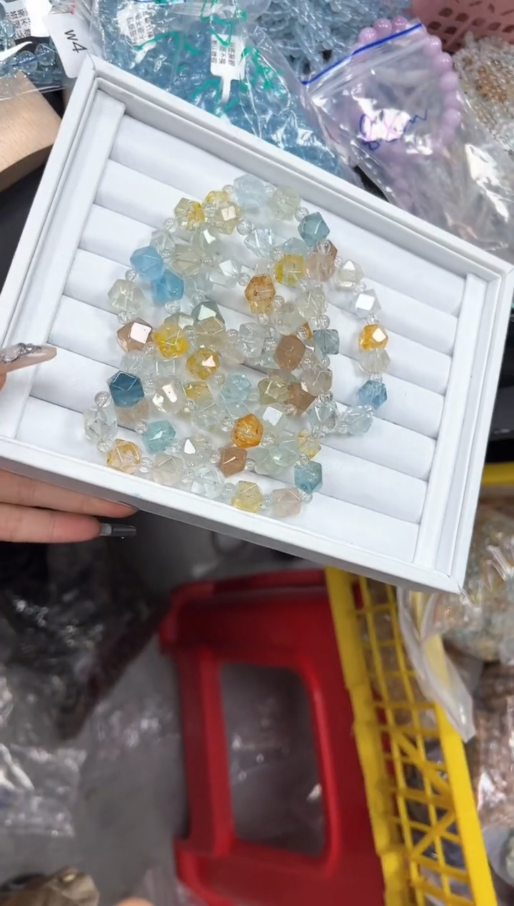 未镶嵌手串托帕石6w多样性发其一【打包总25条】默认微瑕