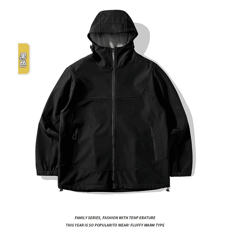 【奥莱撤柜款】冲锋衣情侣连帽正品款时尚摇粒绒外套7A户外休闲三防