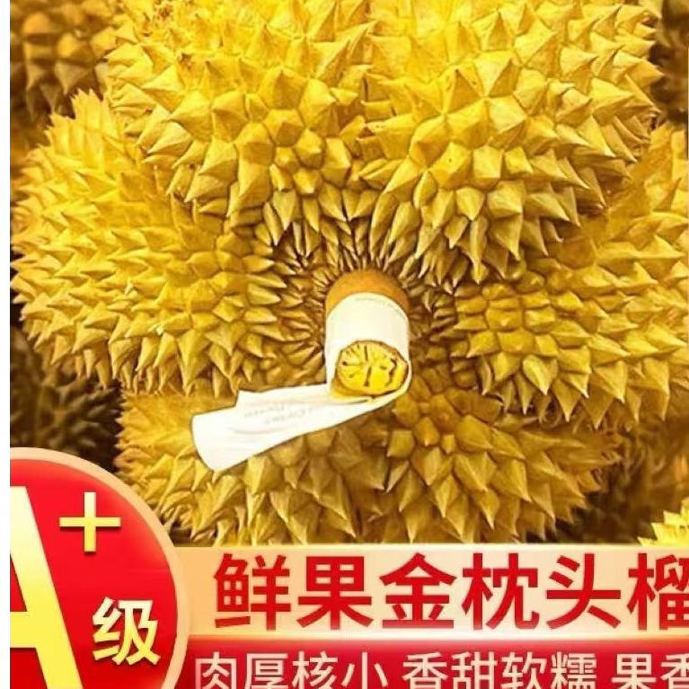 粥粥泰国金枕榴莲【一物一拍】带壳发货软糯香甜请勿生切