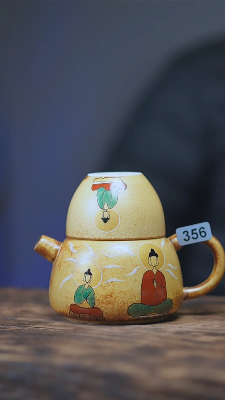 【闪购商品】356景德镇手绘无相佛套装