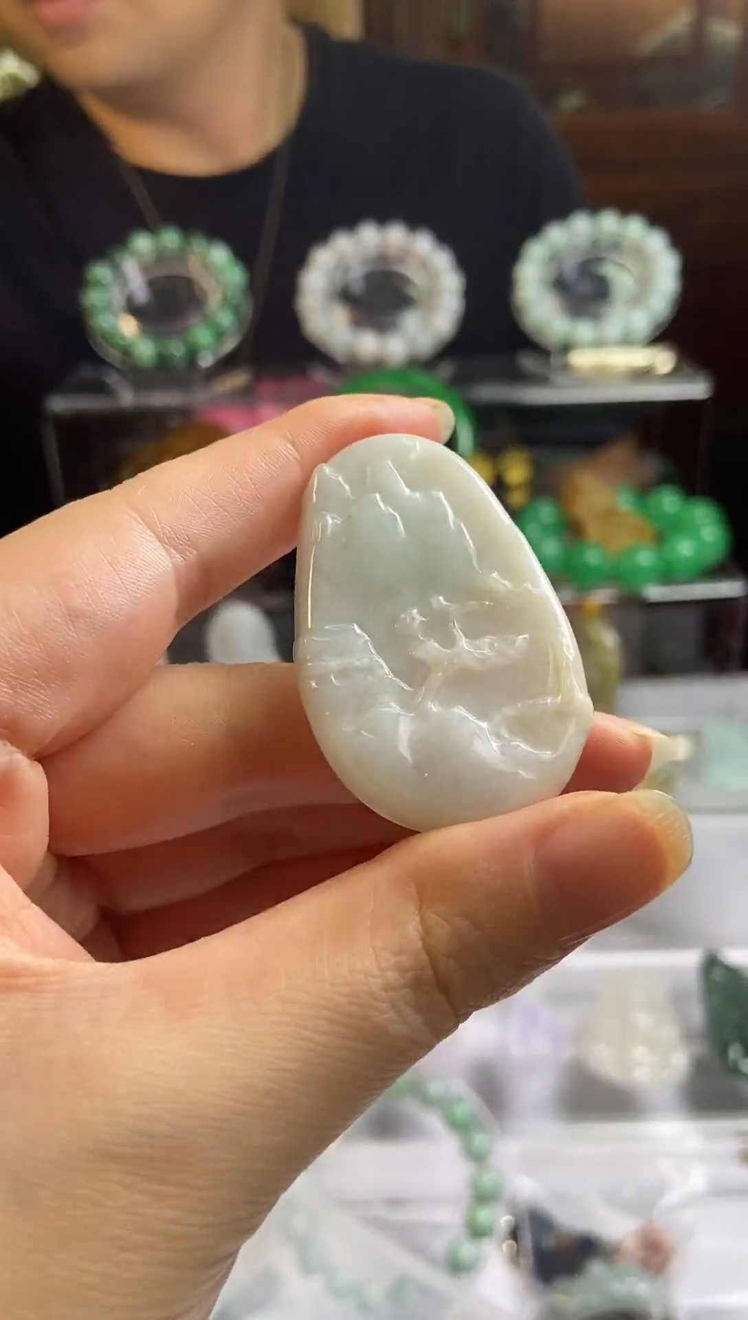 未镶嵌挂件翡翠翡翠山水