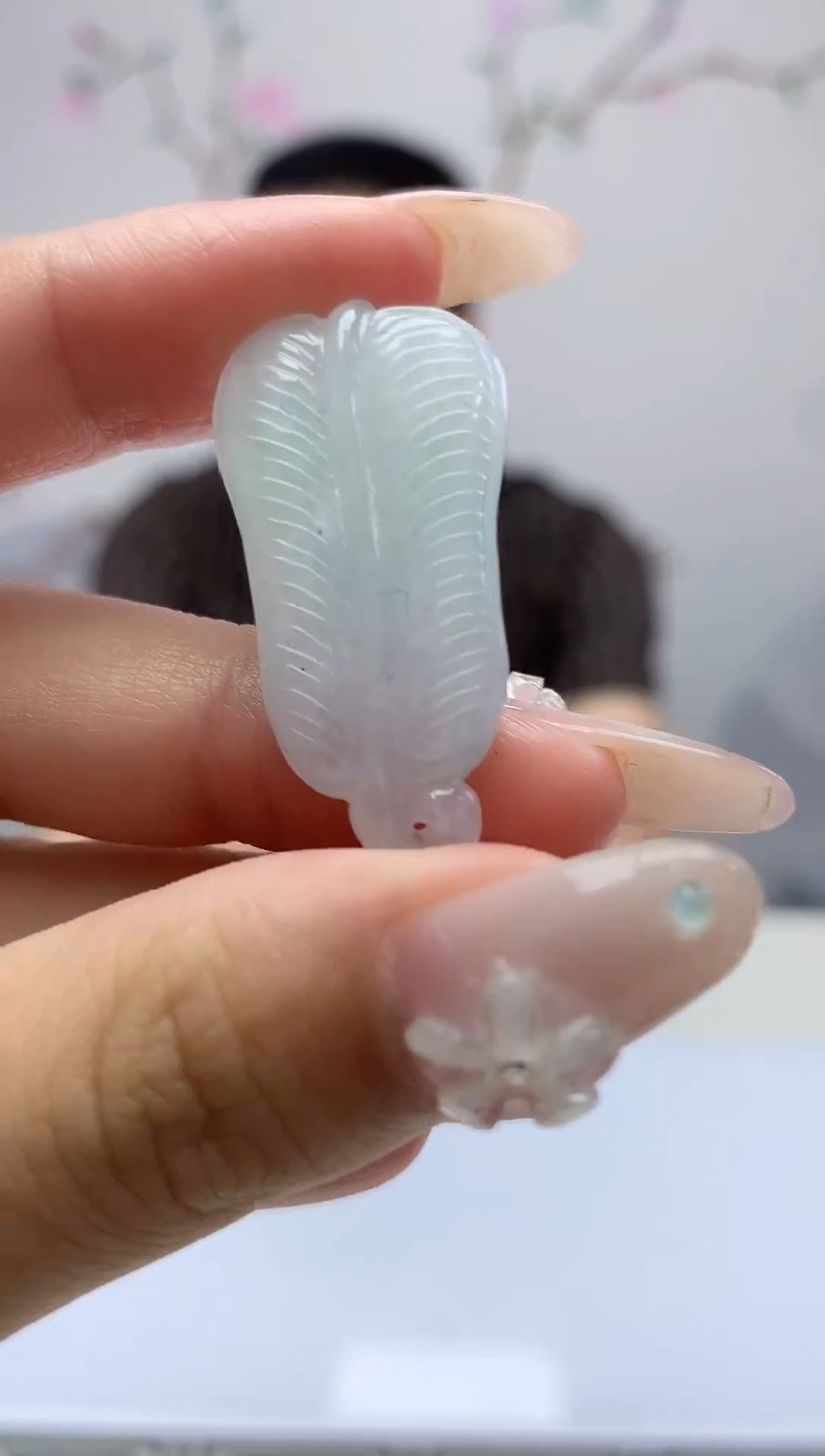 翡翠未镶嵌颈饰040xy-JJ挂件67