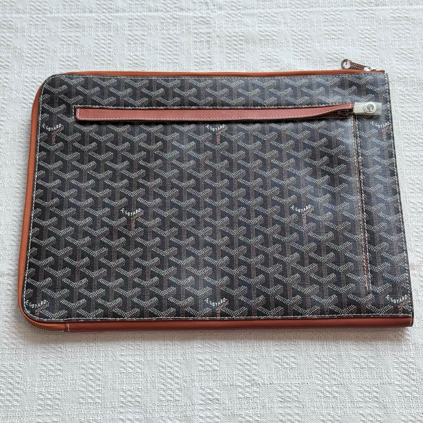 99新 Goyard Goyard戈雅 老佛爷 满印手拿包洗漱包