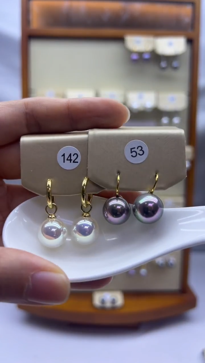 未镶嵌耳饰淡水珍珠142+53