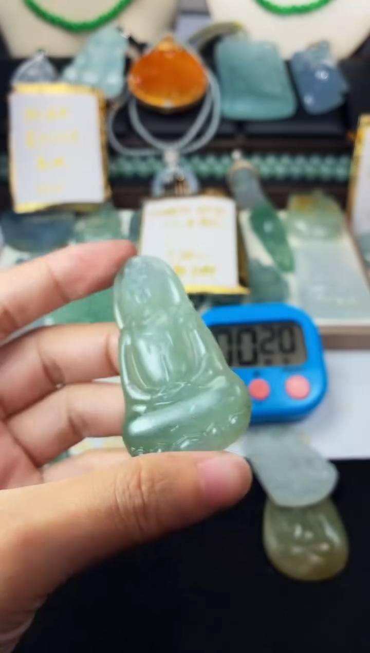 未镶嵌定制翡翠临**记4091毛货不退不换