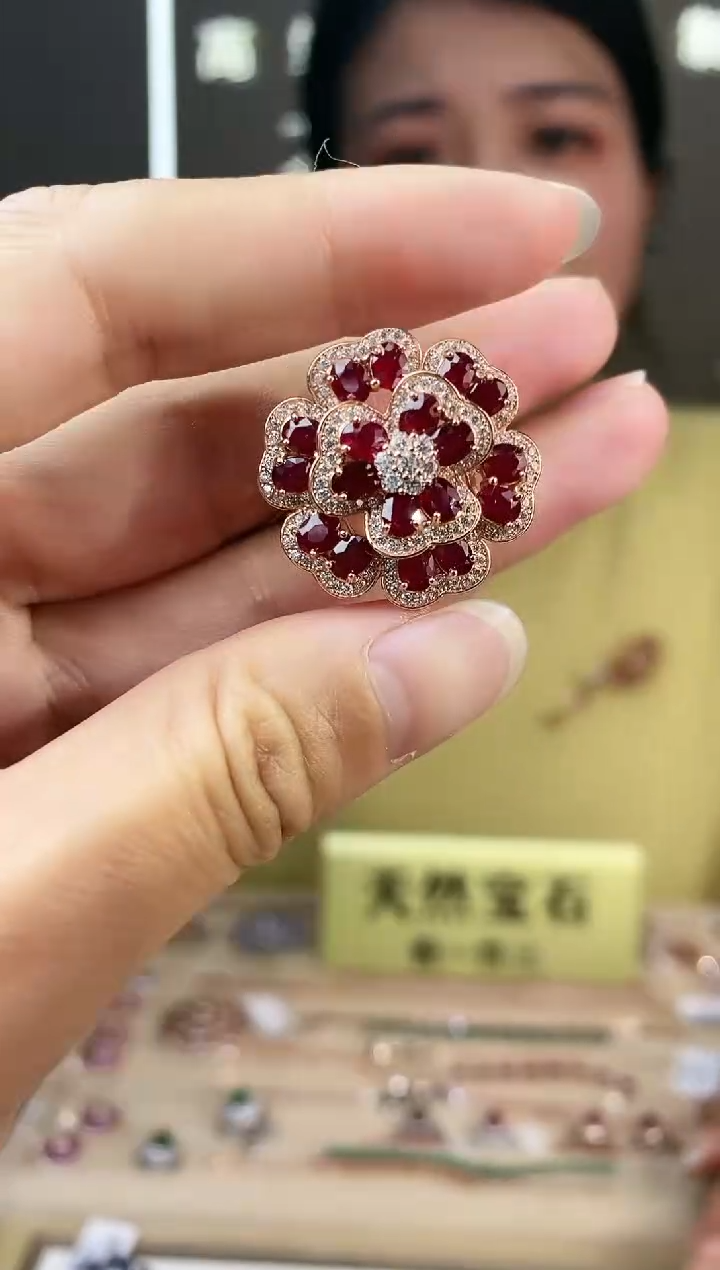 【闪购商品】红宝石手饰银S925镶嵌手饰