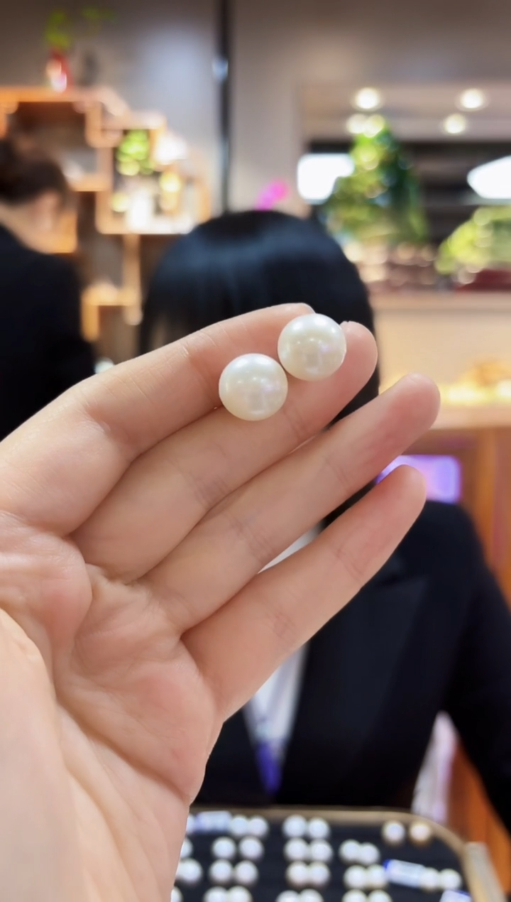 【闪购商品】淡水珍珠耳饰合金耳钉12