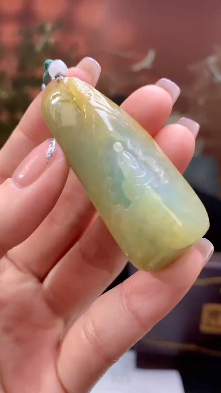 【闪购商品】定制翡翠未镶嵌1002ry-毛货挂件18