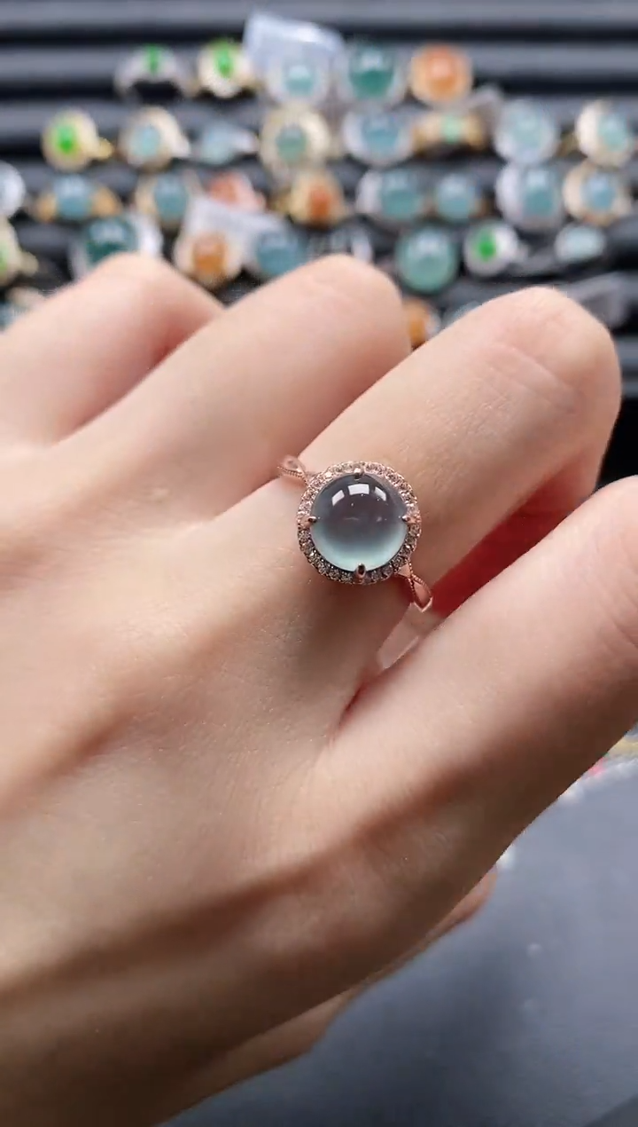 【闪购商品】翡翠戒指银S925镶嵌11111