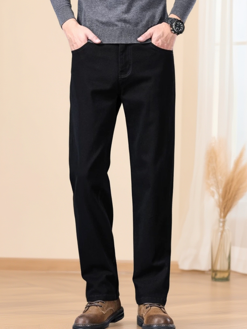 秋冬款男士牛仔直筒裤牛仔裤百搭