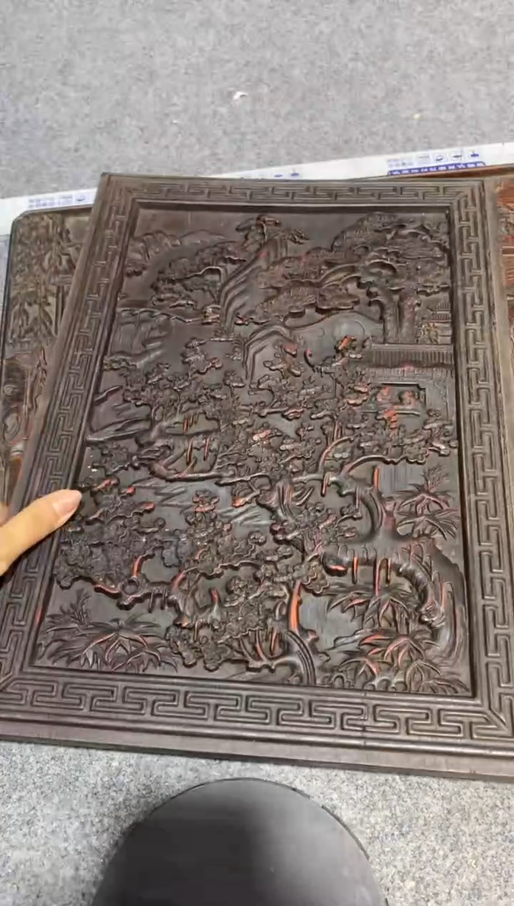 檀香紫檀（小叶紫檀）木雕款紫檀拆件雕刻板以直播间实物为准微瑕