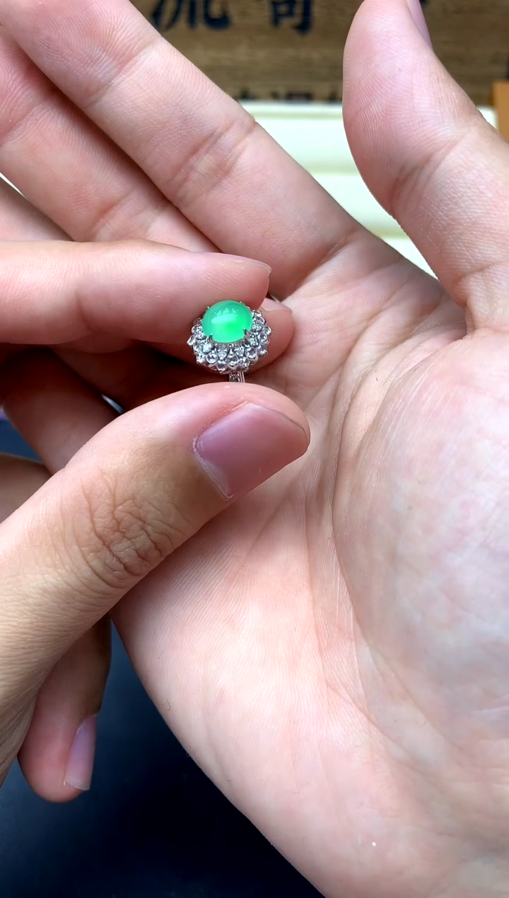 【闪购商品】翡翠戒指18K金镶嵌554-中国好珍宝