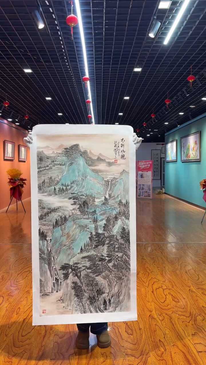 【闪购商品】国画孙桂国老师字画，带亲笔合影证书23-95