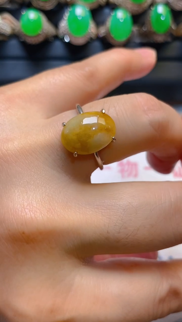 【闪购商品】翡翠耳饰银S925镶嵌天然A货翡翠1