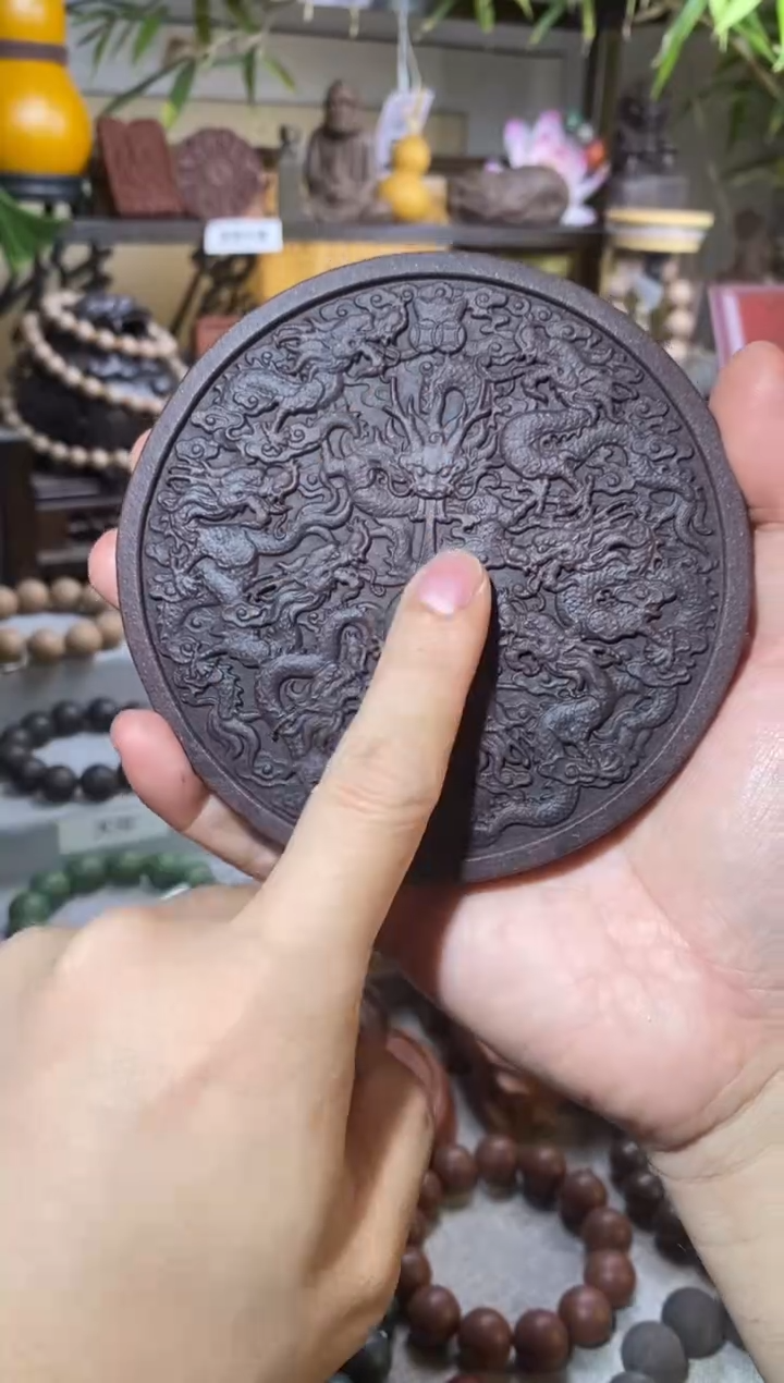 【闪购商品】泥塑微瑕降真玫瑰香方-九龙壁