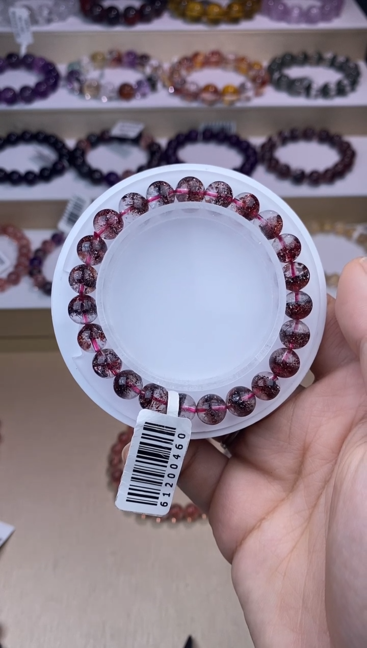 水晶手链未镶嵌金草莓超七8m+