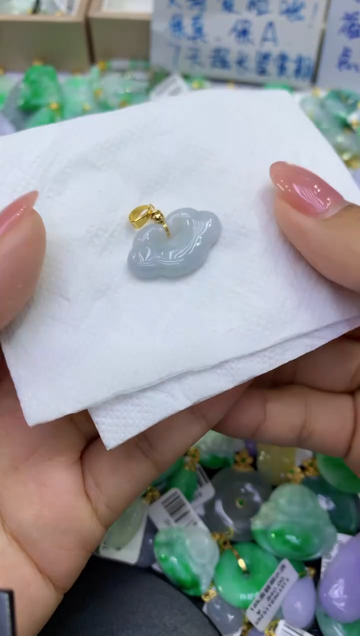 颈饰未镶嵌翡翠天然缅甸A货翡翠