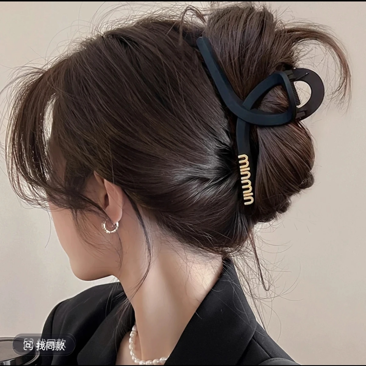 2025新款气质百搭发夹头饰 简约鲨鱼夹 min时尚饰品抓夹发饰6688