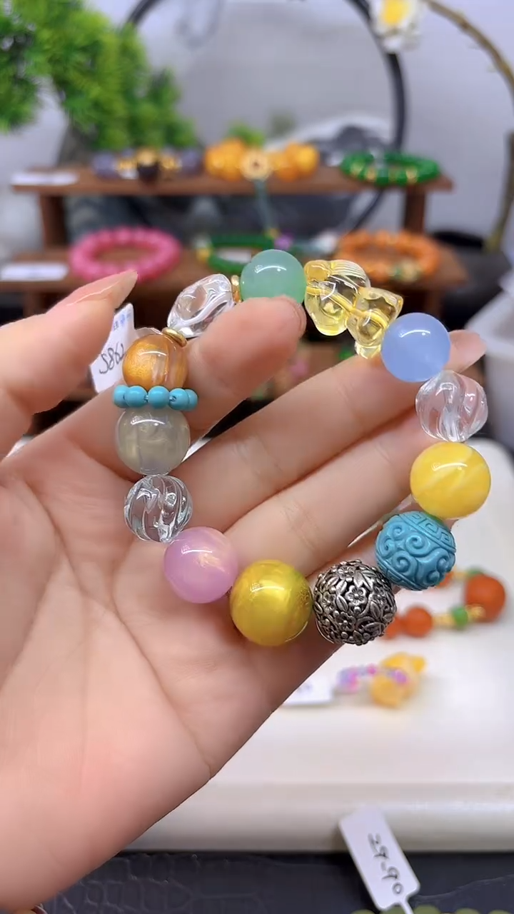 银S925镶嵌手链水晶S862