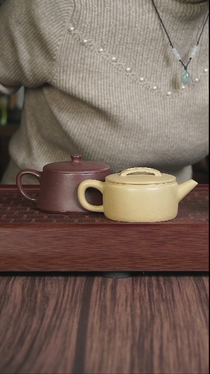 【闪购商品】紫砂茶壶紫泥云柱+本绿汉瓦