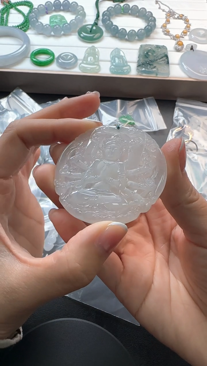 【闪购商品】翡翠颈饰未镶嵌不退不换 无鉴赏期