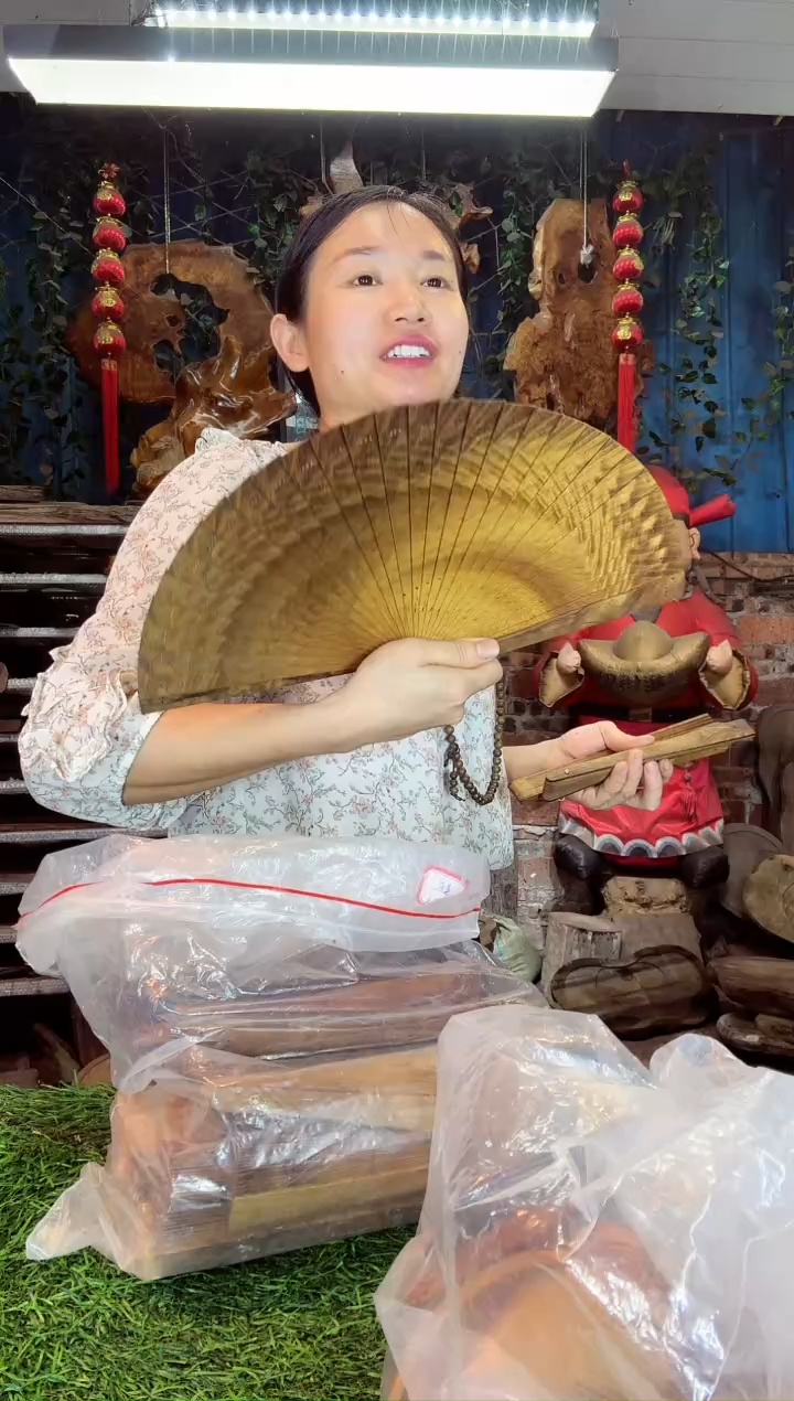 金丝楠小叶祯楠107扇子