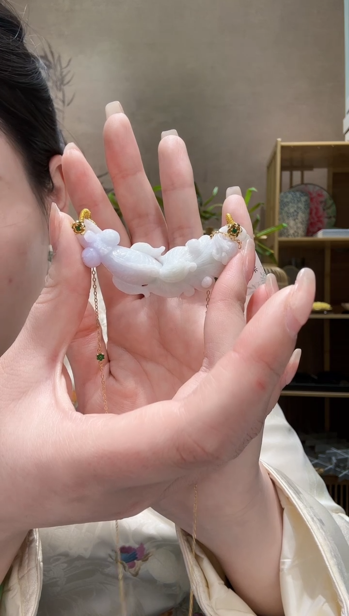 【闪购商品】翡翠耳饰未镶嵌吊坠