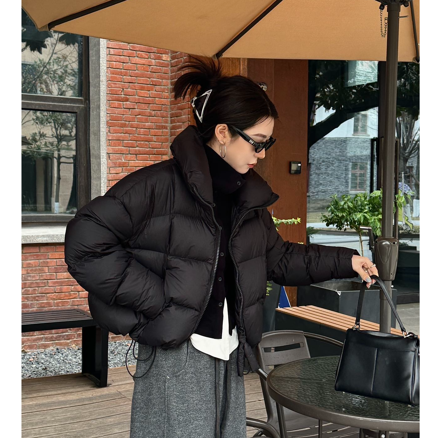 “绵绵泡芙”冬季保暖氛围感新国标90白鸭绒泡芙羽绒服