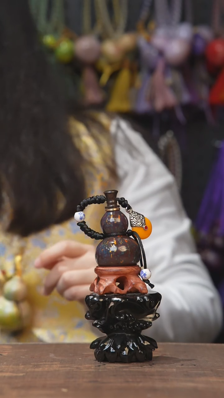 【闪购商品】202号-大漆开口小葫芦手捻