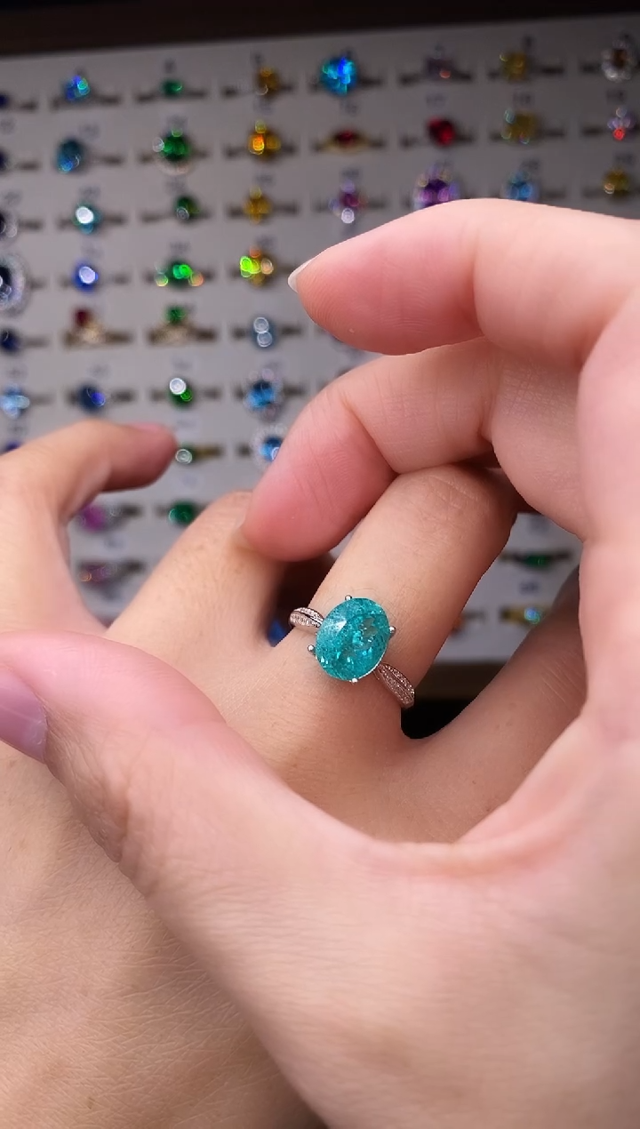 5克拉碧玺（处理）欧美风戒指