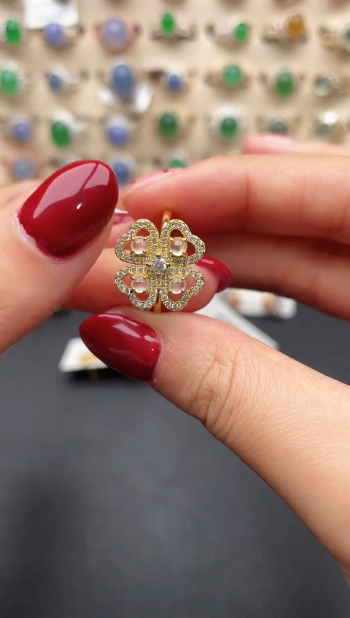 未镶嵌戒指翡翠一物一证一礼盒