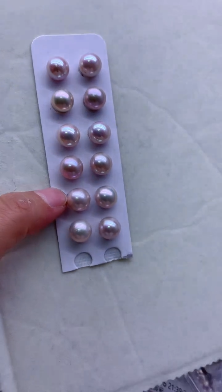 【闪购商品】淡水珍珠耳钉银S925镶嵌多发其一