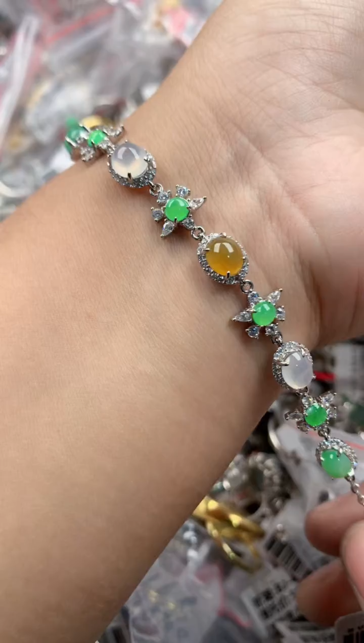 银S925镶嵌戒指翡翠11  11    1