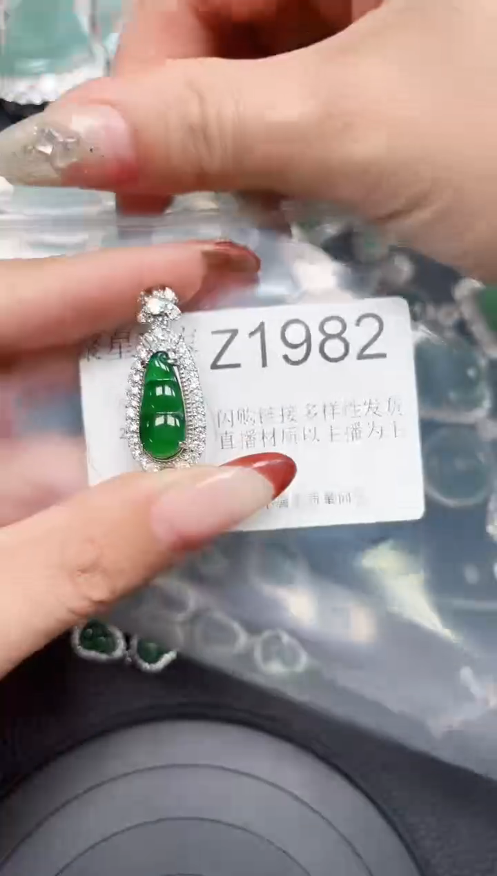 【闪购商品】翡翠颈饰未镶嵌赠皮绳1982