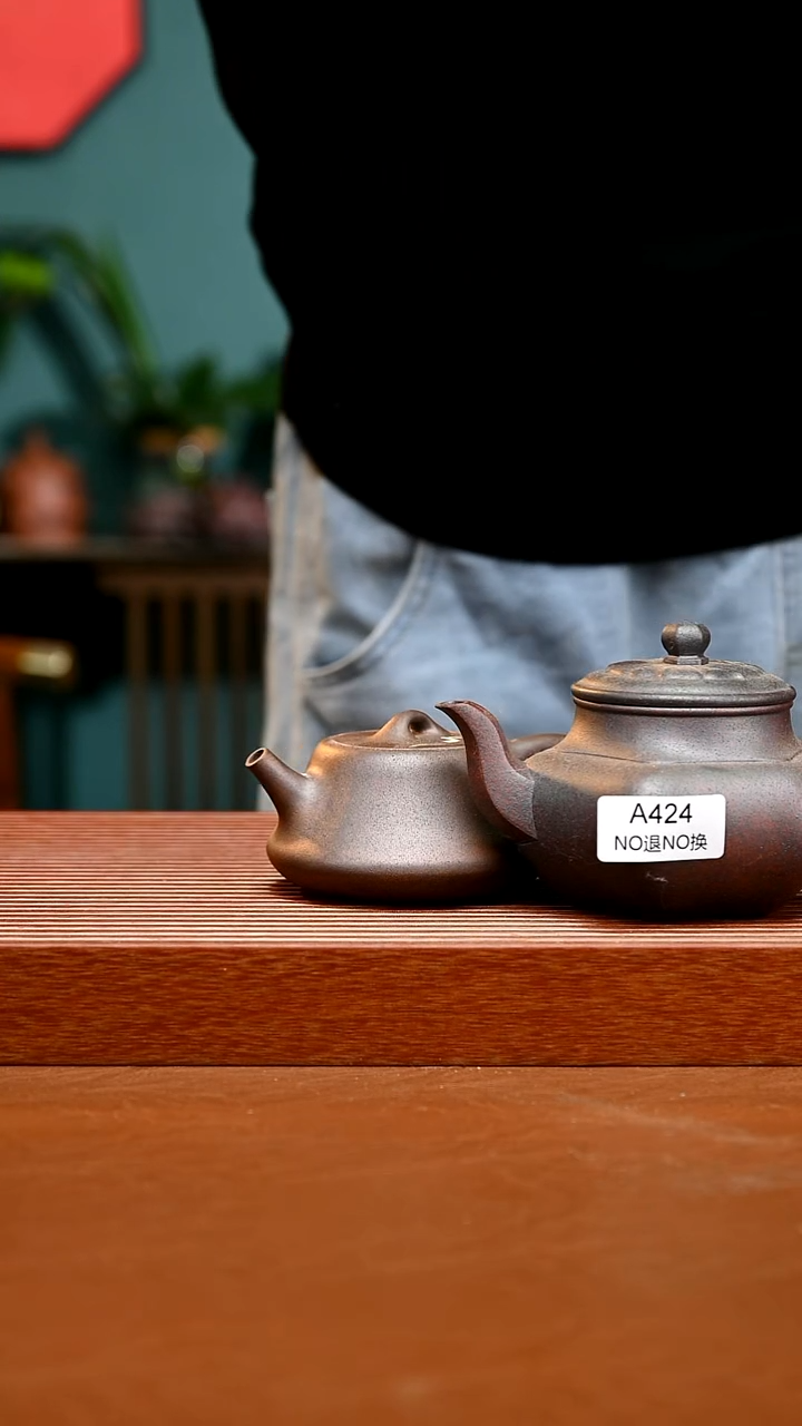 茶壶紫砂精工高温柱瓢+六方424