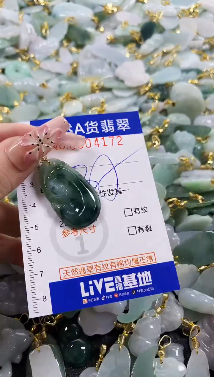 颈饰未镶嵌翡翠天然A货翡翠