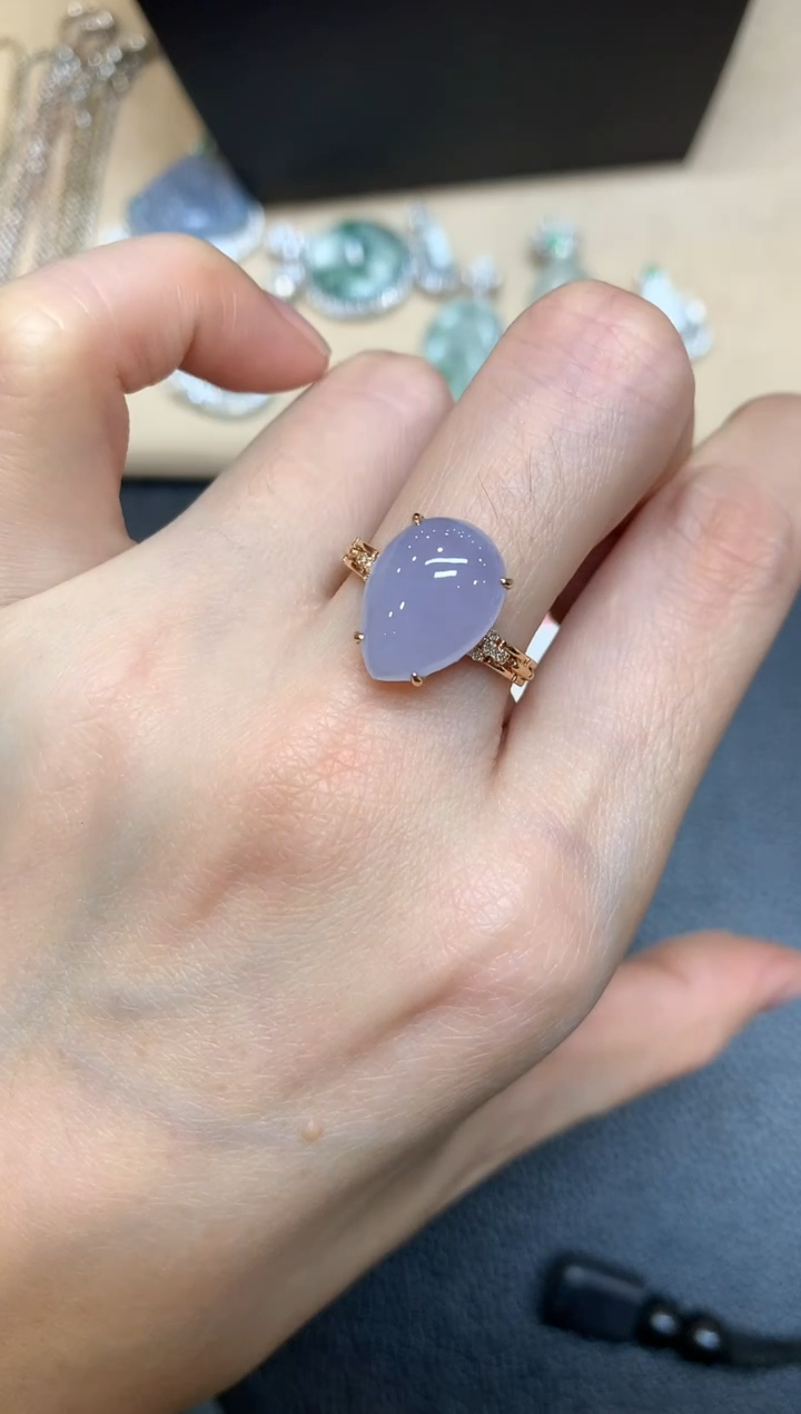 【闪购商品】翡翠戒指18K金镶嵌【无服务费