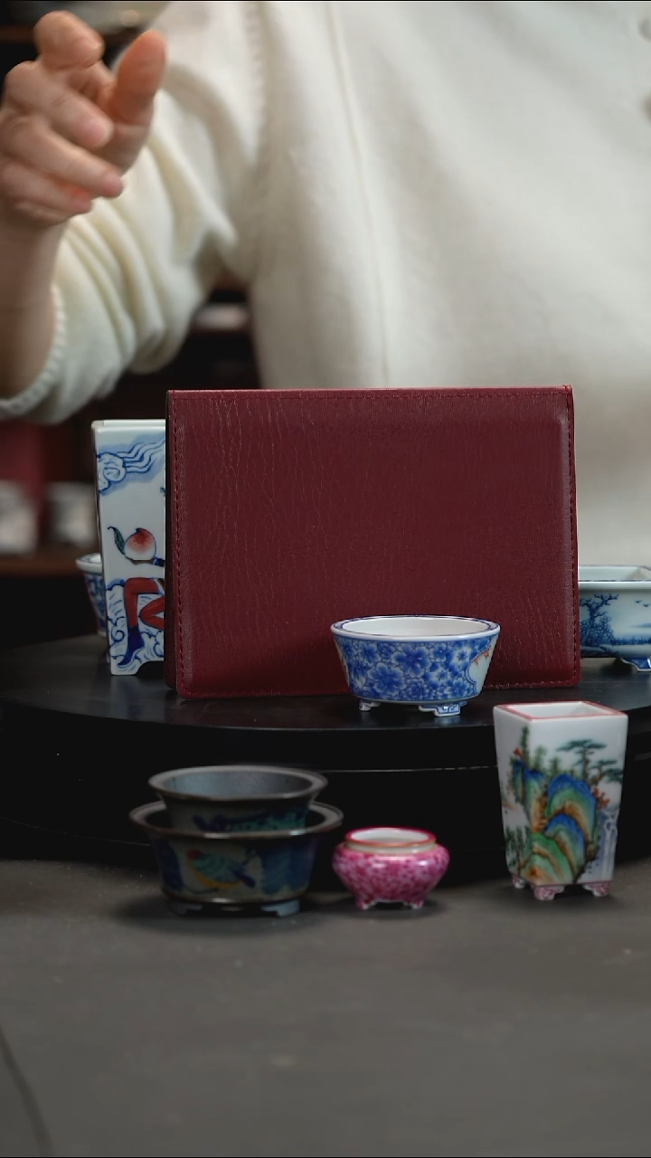 釉下青花手绘盆小*釉下青花手绘盆 小*