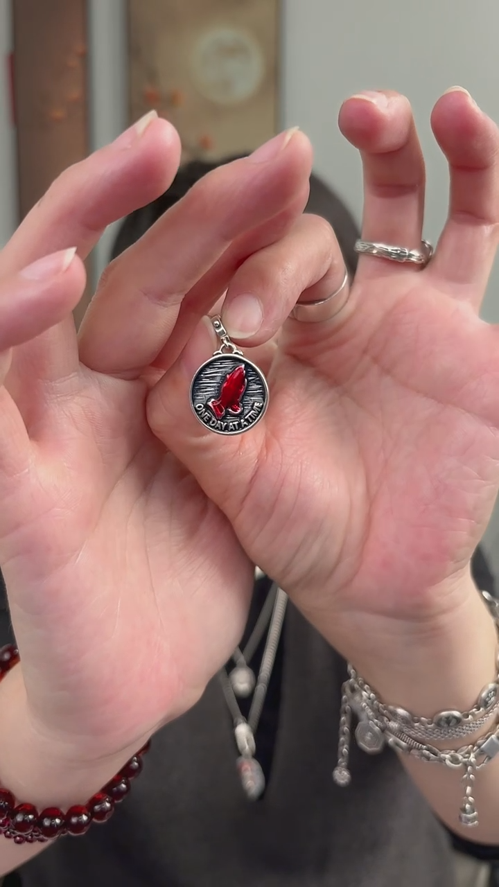 无吊坠925银纯银吊坠好运手56