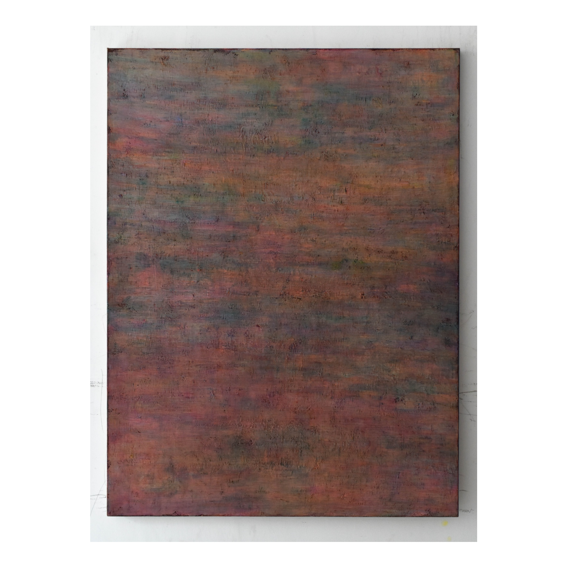 蹬红走绿 | 丁腾飞 艺术家虚无空白布面木板综合油画绘画原作收藏