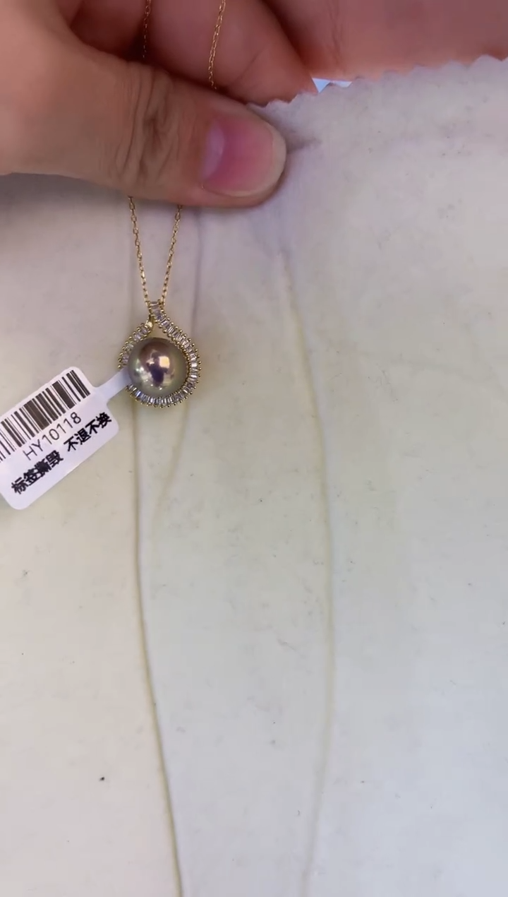 【闪购商品】淡水珍珠吊坠(赠链)银S925镶嵌卡曼 吊坠