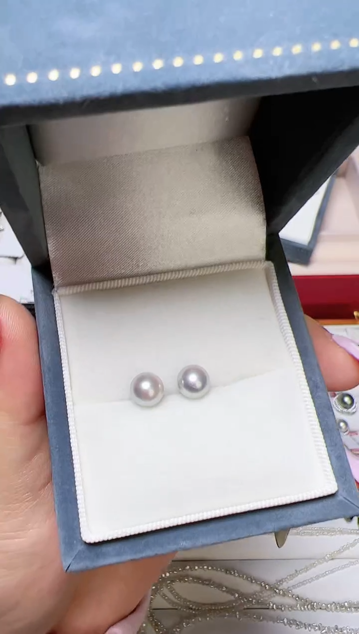 【闪购商品】海水珍珠耳饰银S925镶嵌7566