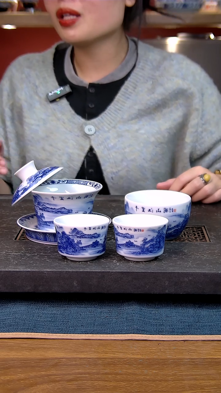 简装家用款4件套 白瓷陶瓷茶具