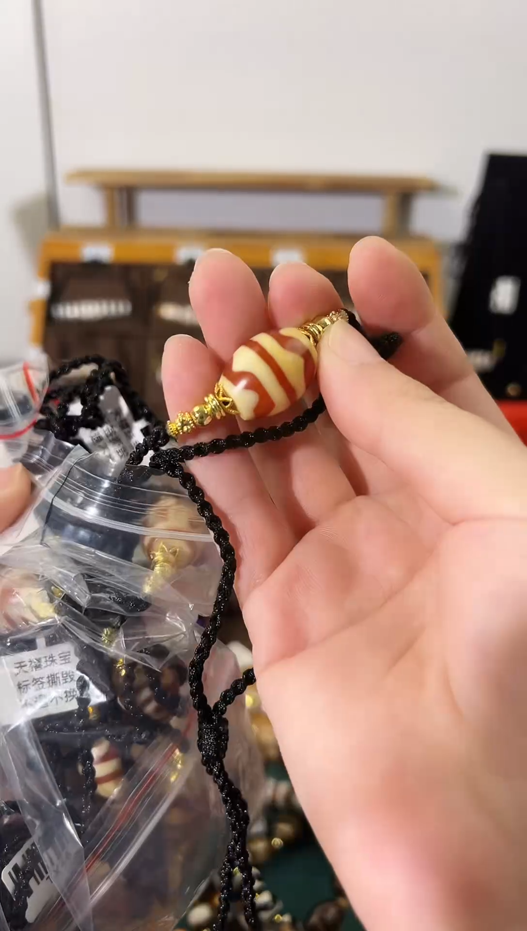 玛瑙/玉髓（覆膜）颈饰合金37（微瑕随机发货）