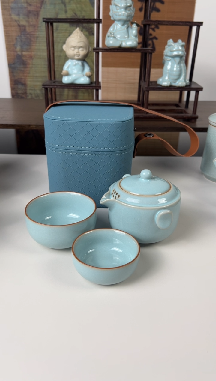 【闪购商品】杯珑匠天青同福快客一壶二杯