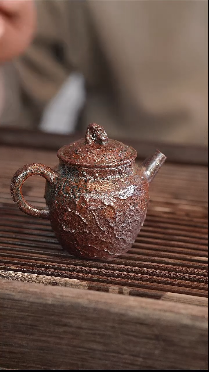 茶壶紫砂16号 柴烧 120cc
