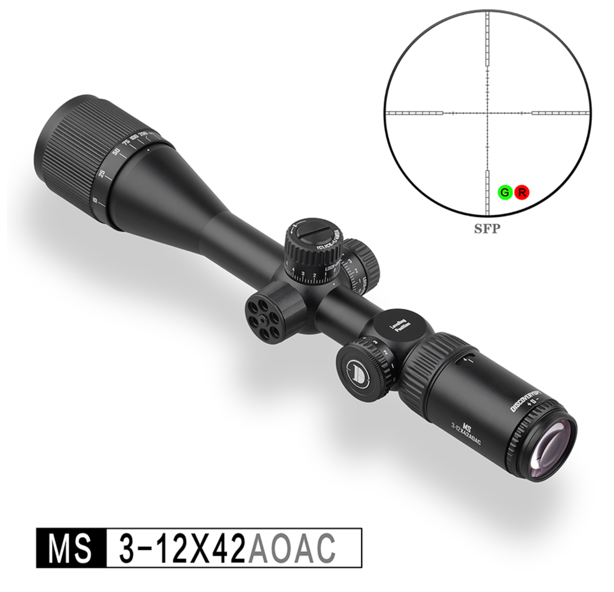 Discovery/发现者发现者MS 3-12X42AOAC 增强抗震型单筒望远镜