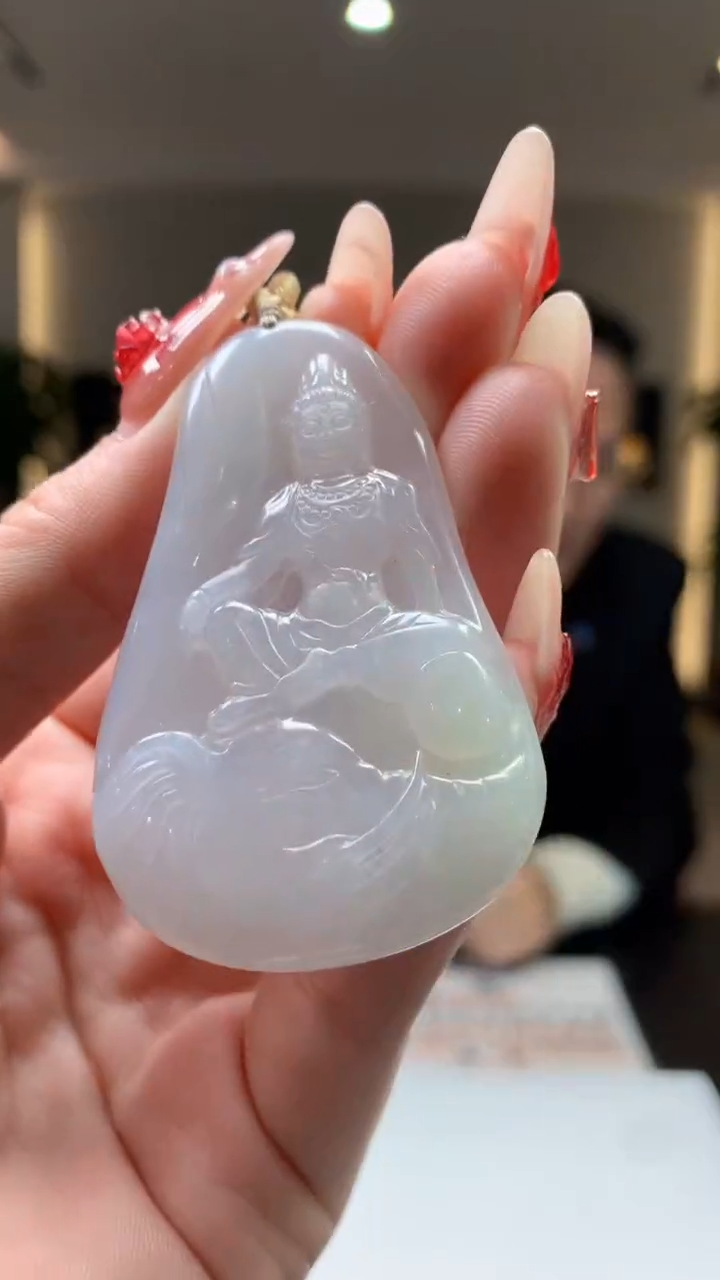 【闪购商品】定制翡翠未镶嵌1083ry-毛货挂件24